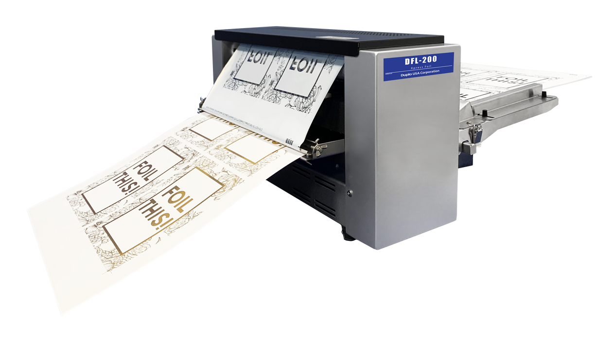 Duplo DFL-200 Xpress Foil desktop foiler