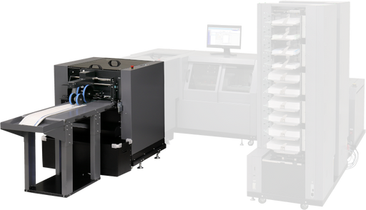 Duplo DKTS-200 two knife trimmer on an iSaddle system