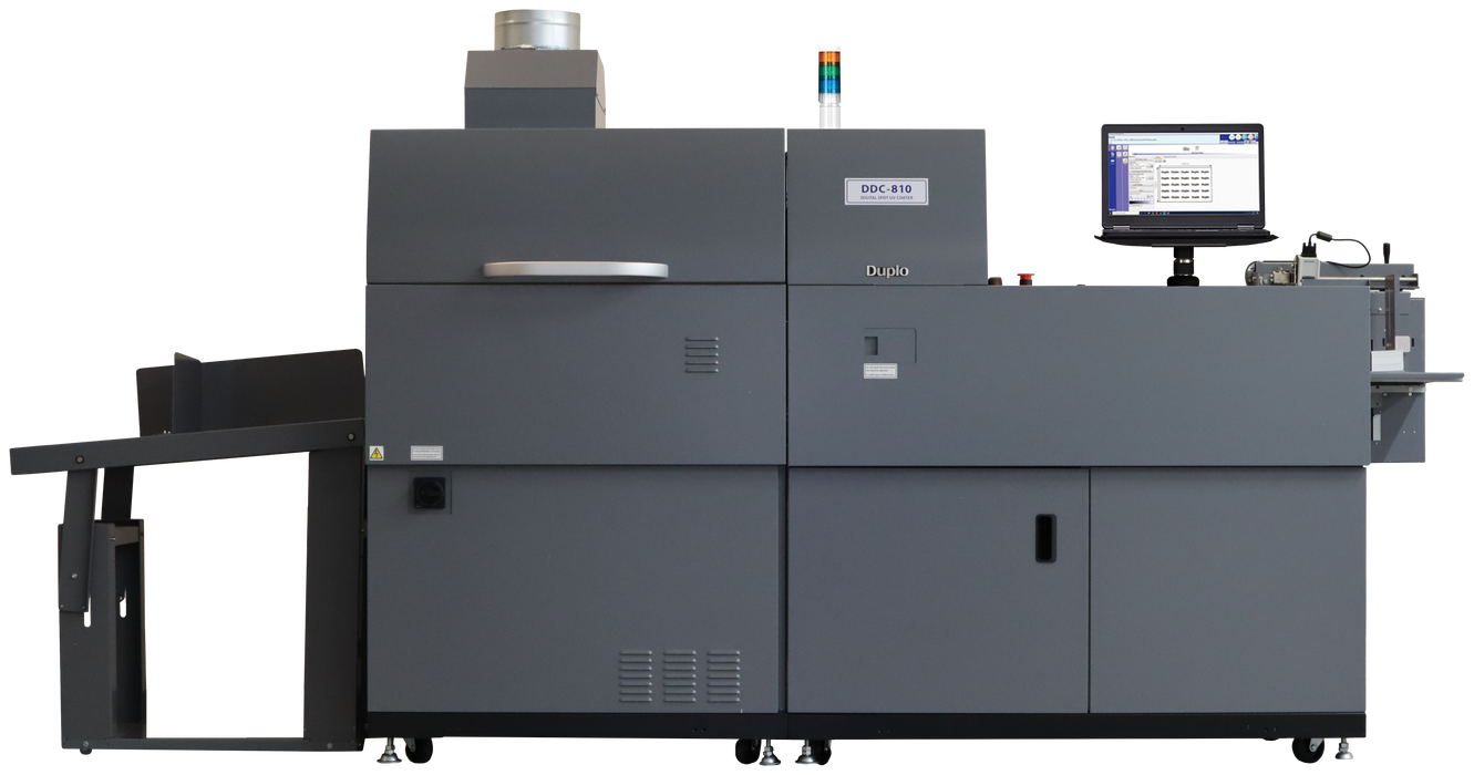 Duplo DuSense DDC-810 Pro raised spot UV coater