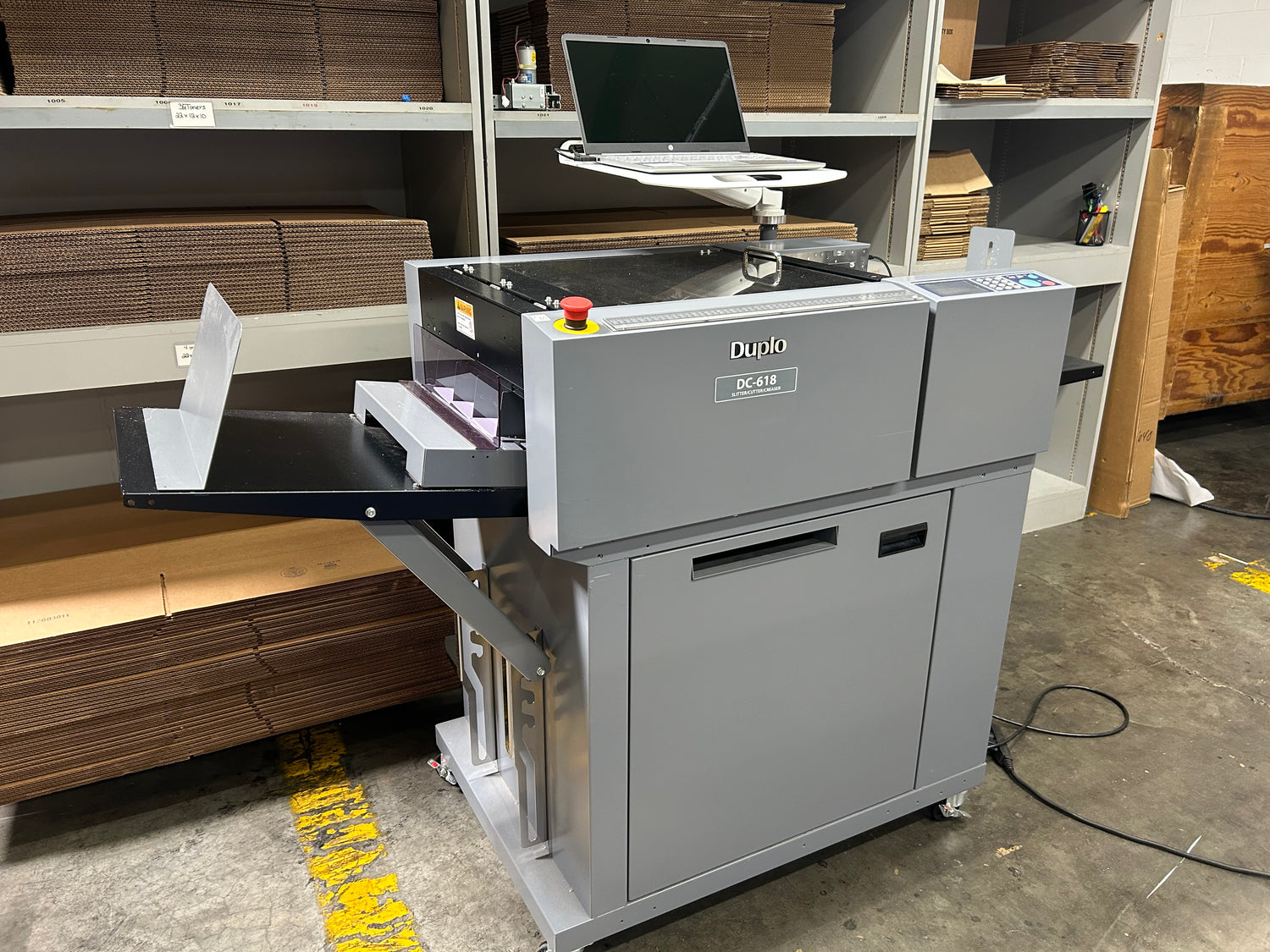 Duplo DC-618 loaded with both perforation modules (Used 2020 Model)