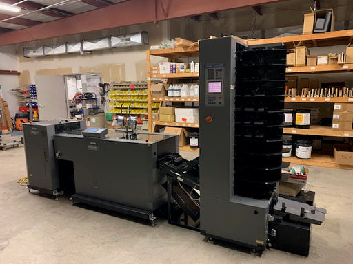 Duplo System 5000 DBM-500 with DC-10/60 Collator Tower (Used Bookletmaker System)
