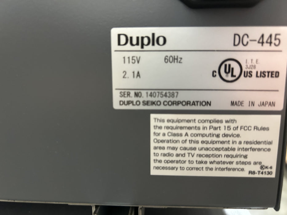 DC-445 rating label