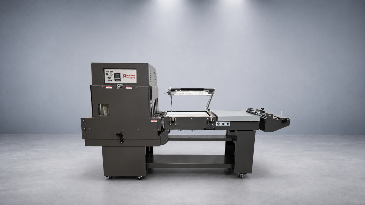 Preferred Packaging 1622MK-Combo L-sealer and shrink tunnel