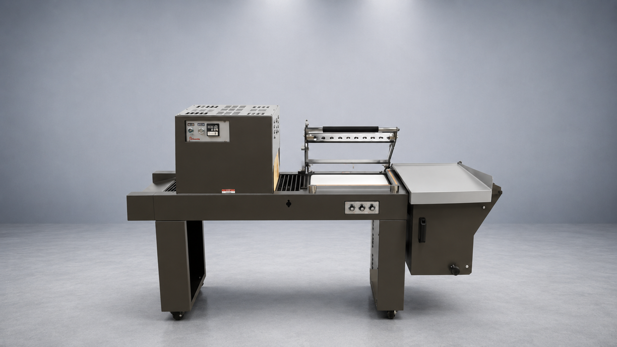 Preferred Packaging 1519ECMC L-sealer and shrink tunnel